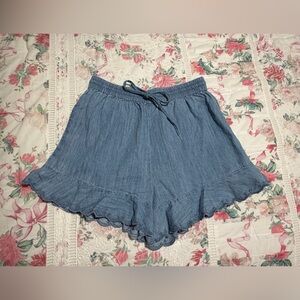 Pilcro High Waist Denim Blue Shorts